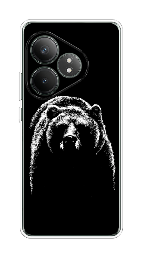 

Чехол на Realme GT Neo 6 SE "Медведь в ночи", Белый;черный, 2516850-1