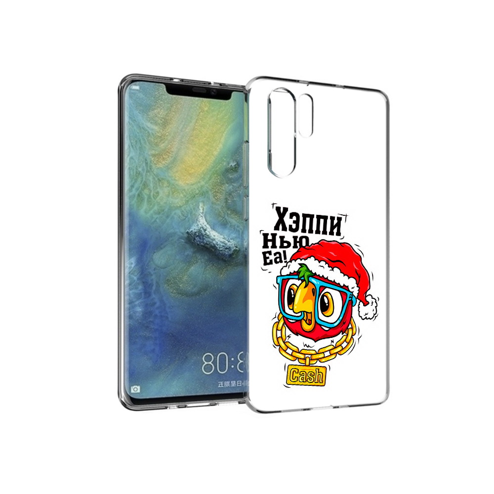 

Чехол MyPads Tocco для Huawei P30 Pro Хэппи нью еа, Прозрачный, Tocco