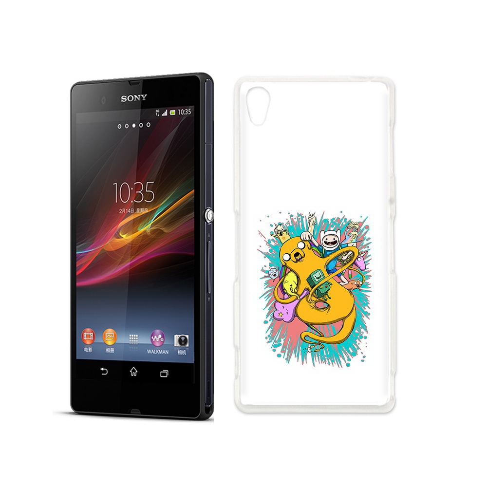 

Чехол MyPads Tocco для Sony Xperia Z время приключений рисунок, Прозрачный, Tocco