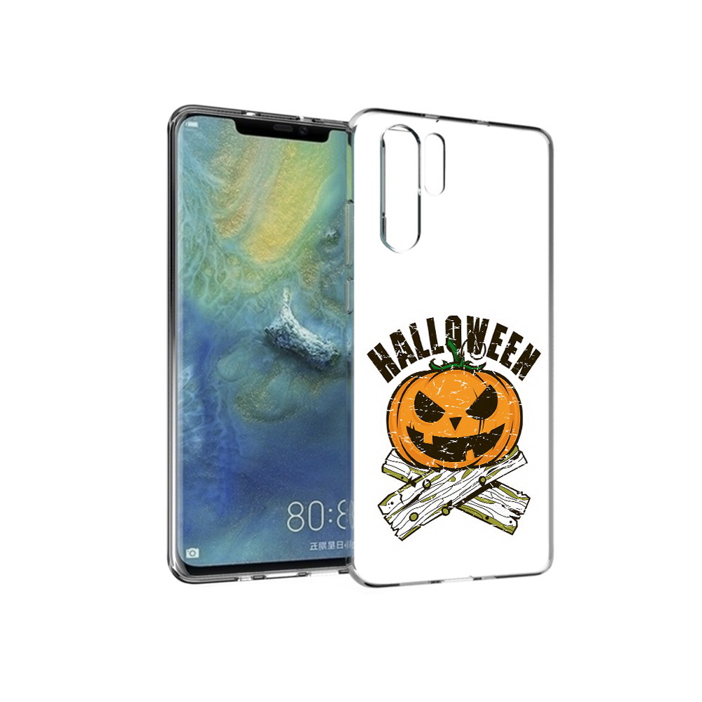 

Чехол MyPads Tocco для Huawei P30 Pro Хэллоуин доски тыква, Прозрачный, Tocco