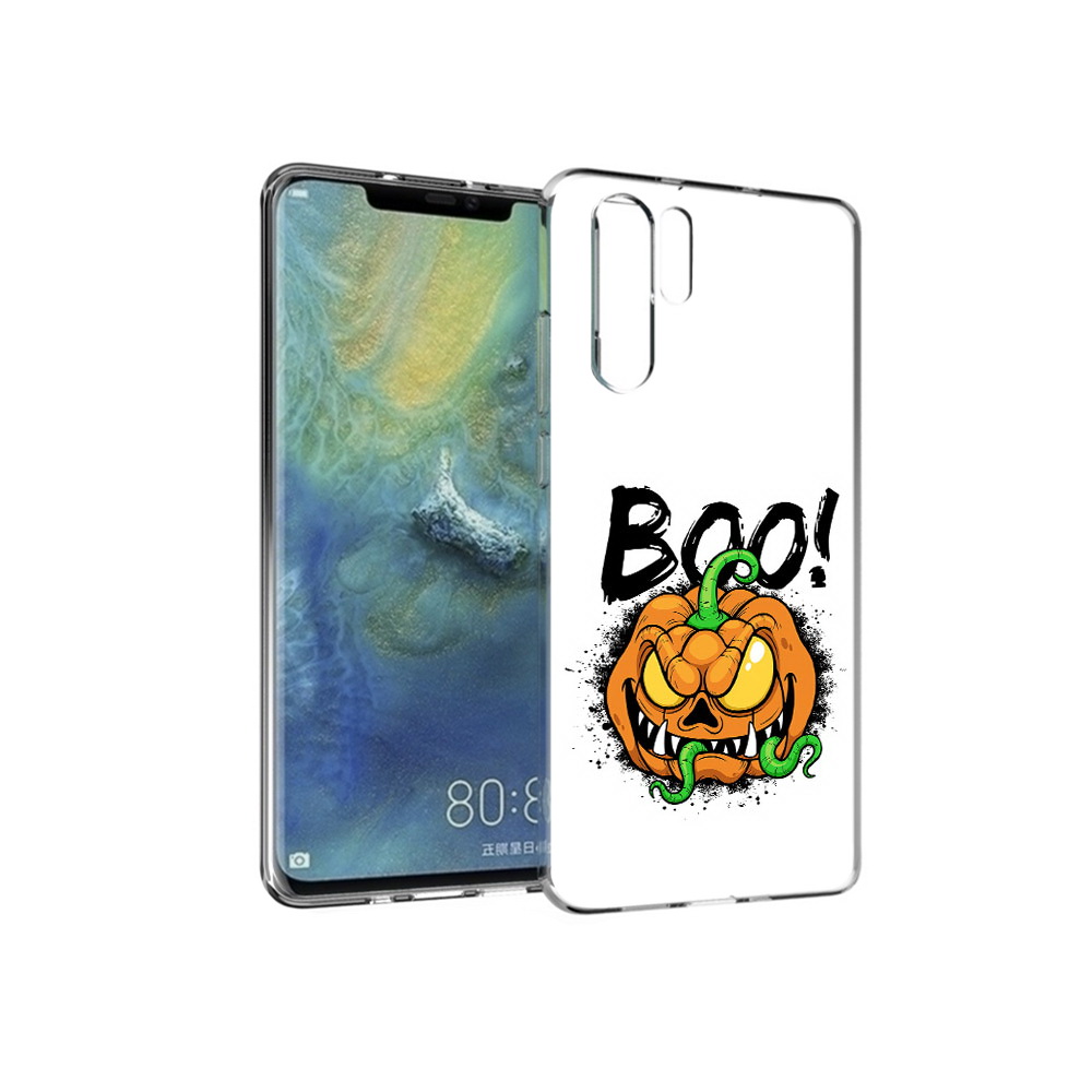 

Чехол MyPads Tocco для Huawei P30 Pro Хэллоуин бу, Прозрачный, Tocco