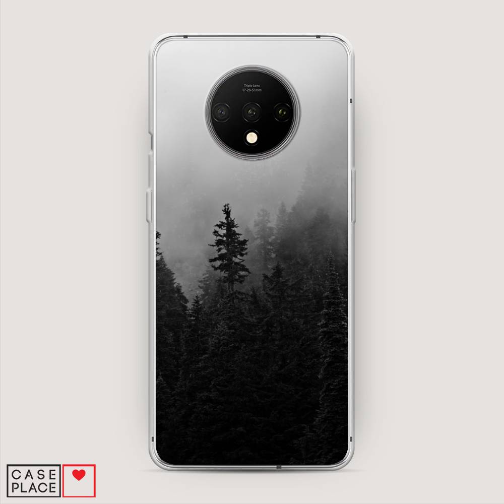 

Чехол на OnePlus 7T "Туманный лес", Серый;черный, 150950-2
