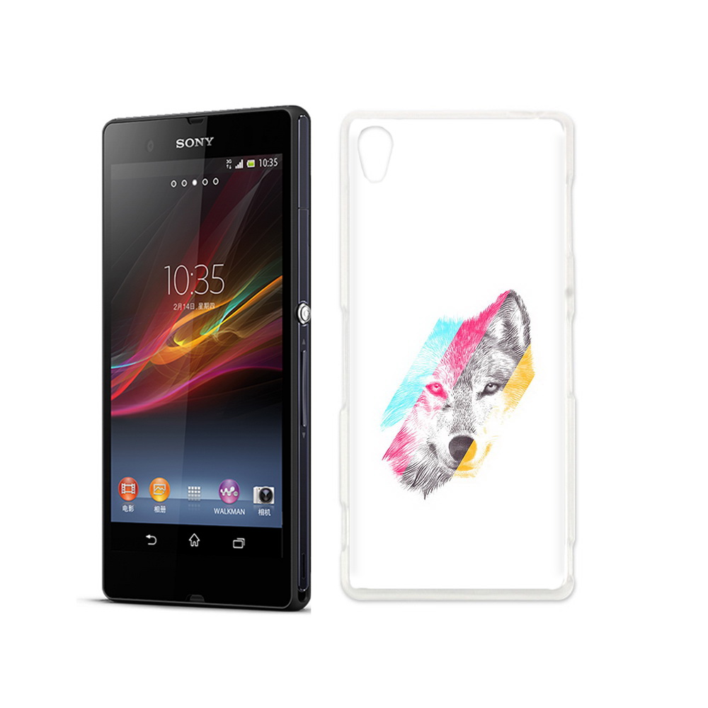 

Чехол MyPads Tocco для Sony Xperia Z волк градиент, Прозрачный, Tocco