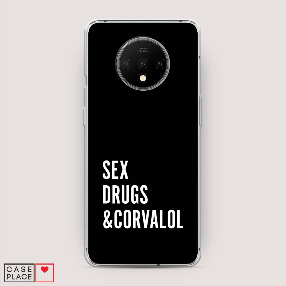 

Чехол на OnePlus 7T "Corvalol", Черный;серый;белый, 150950-6