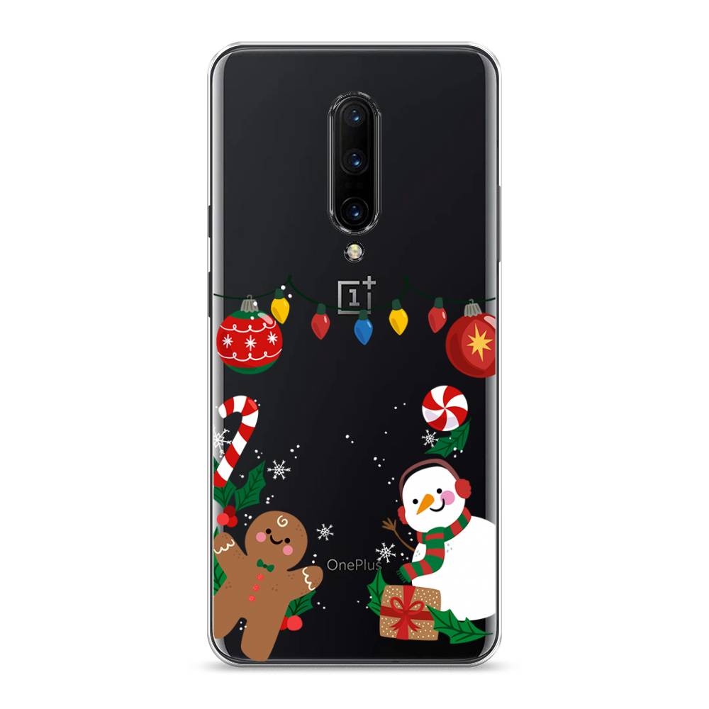 

Чехол на OnePlus 7 Pro "Новогоднее настроение", Коричневый;красный;зеленый, 150850-5