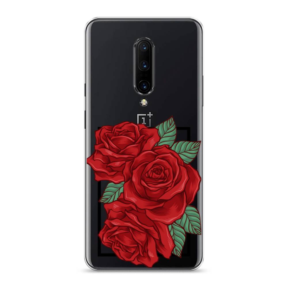 

Чехол на OnePlus 7 Pro "Три алые розы", Красный, 150850-2