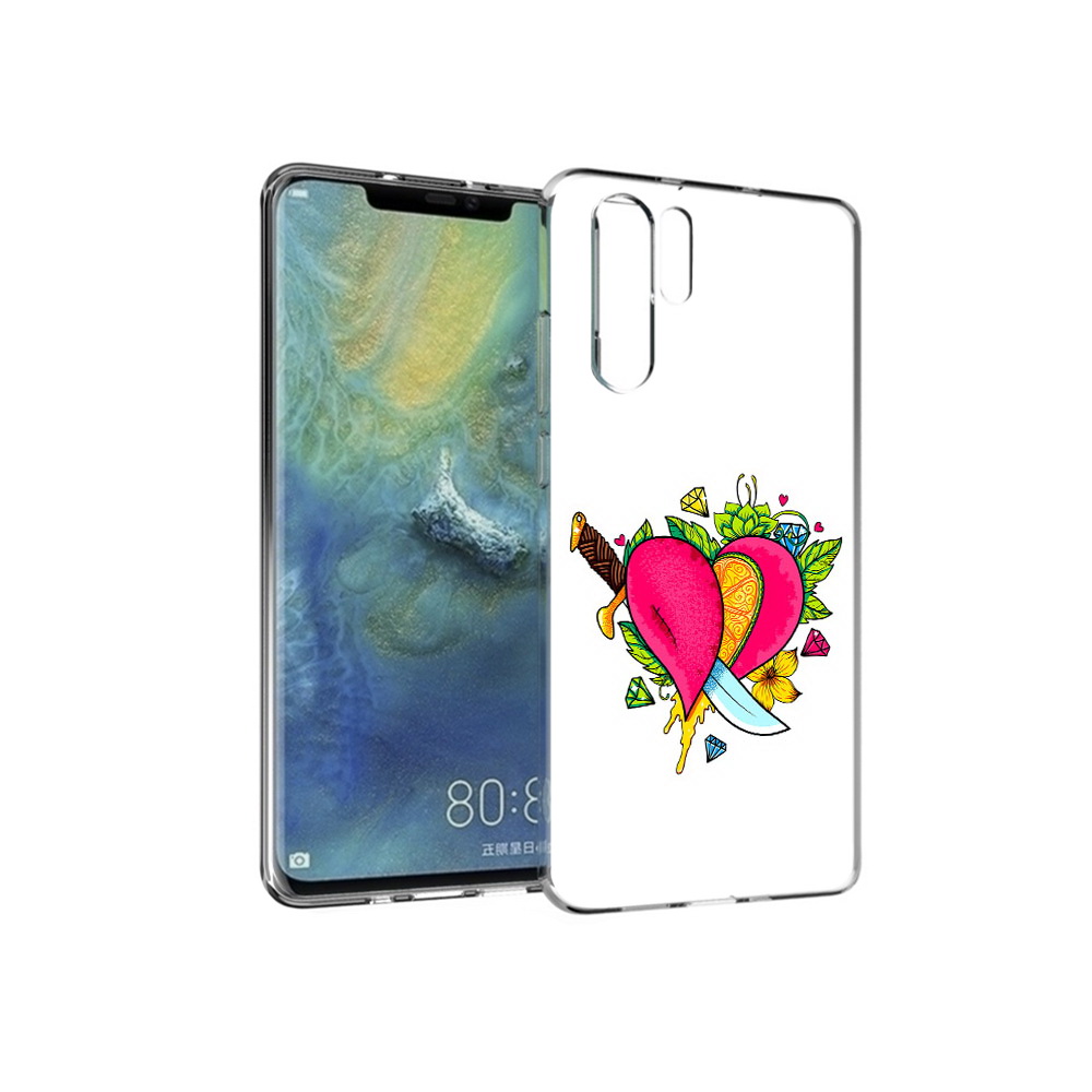 

Чехол MyPads Tocco для Huawei P30 Pro Фруктовое сердце, Прозрачный, Tocco