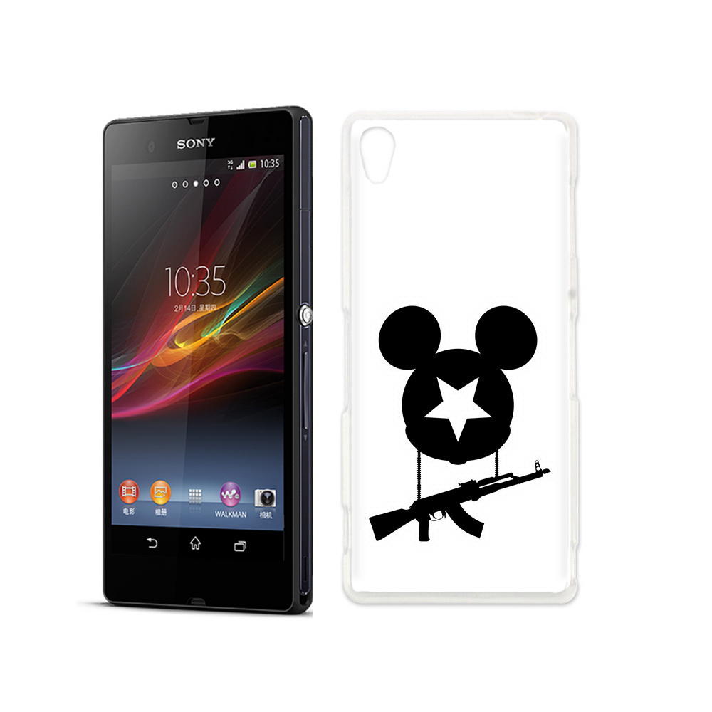 

Чехол MyPads Tocco для Sony Xperia Z АК Микки, Прозрачный, Tocco