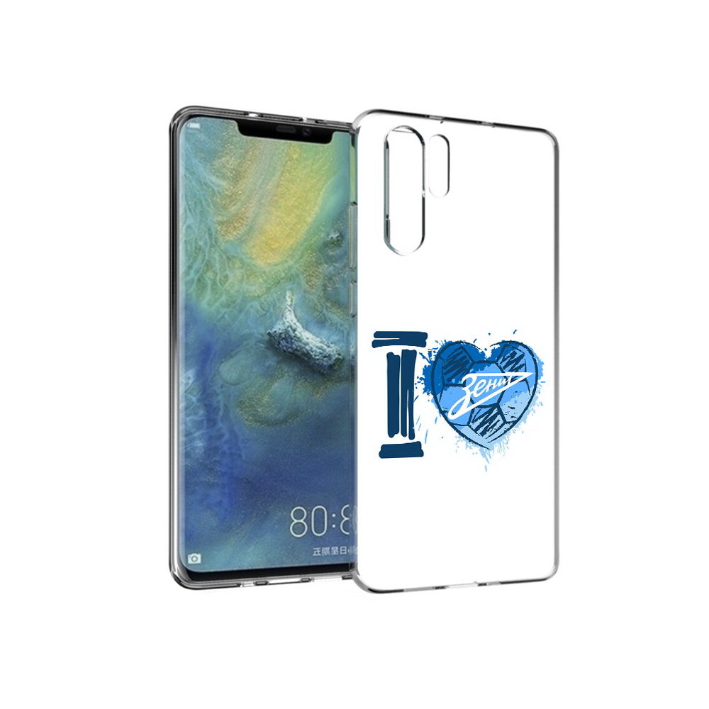 

Чехол MyPads Tocco для Huawei P30 Pro ФК я люблю зенит, Прозрачный, Tocco