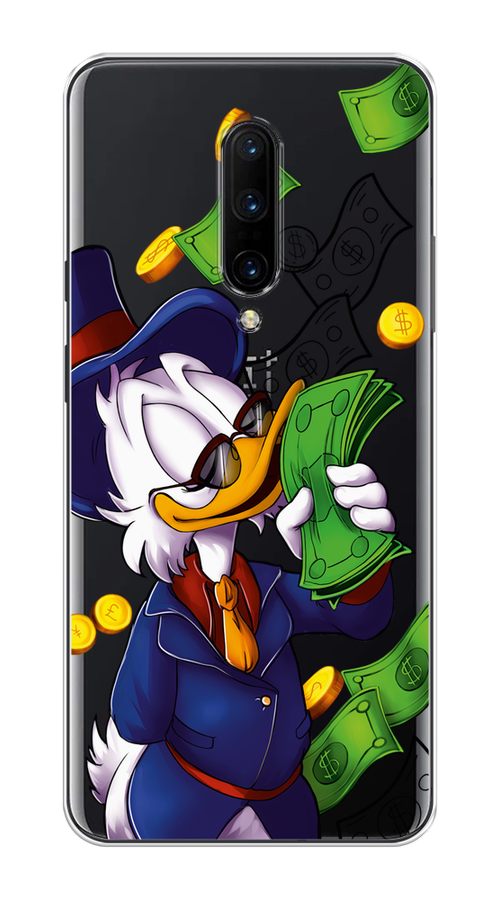 

Чехол на OnePlus 7 Pro "Scrooge McDuck with Money", Синий;зеленый;белый, 150850-6