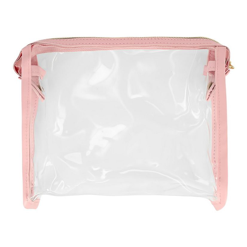 

Косметичка женская LADY PINK прозрачная, 17х20,5х9,5 см, Прозрачный