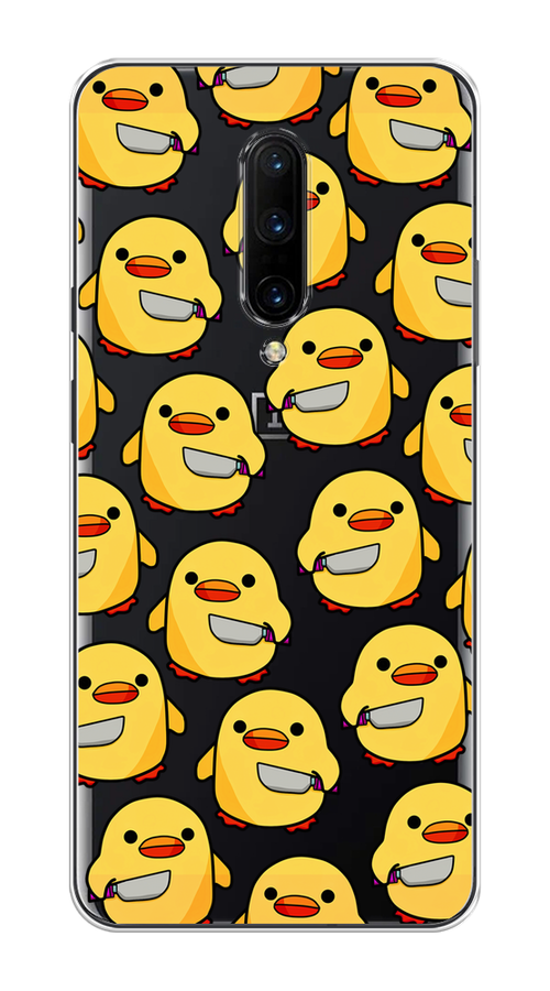 

Чехол на OnePlus 7 Pro "Утка с ножом", Прозрачный;желтый;оранжевый, 150850-1