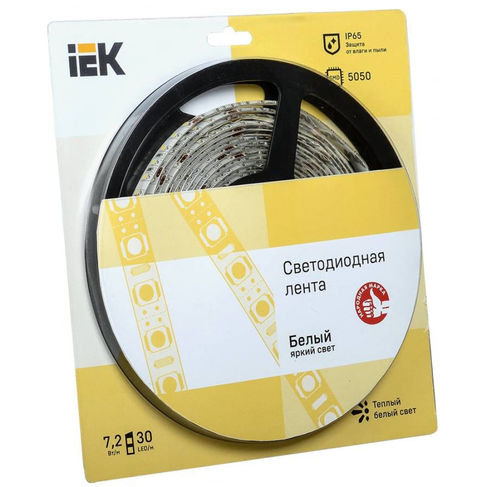 

Светодиодная лента Iek Lsr2-1-030-65-1-05 16527014 5м белый, LSR2-1-030-65-1-05