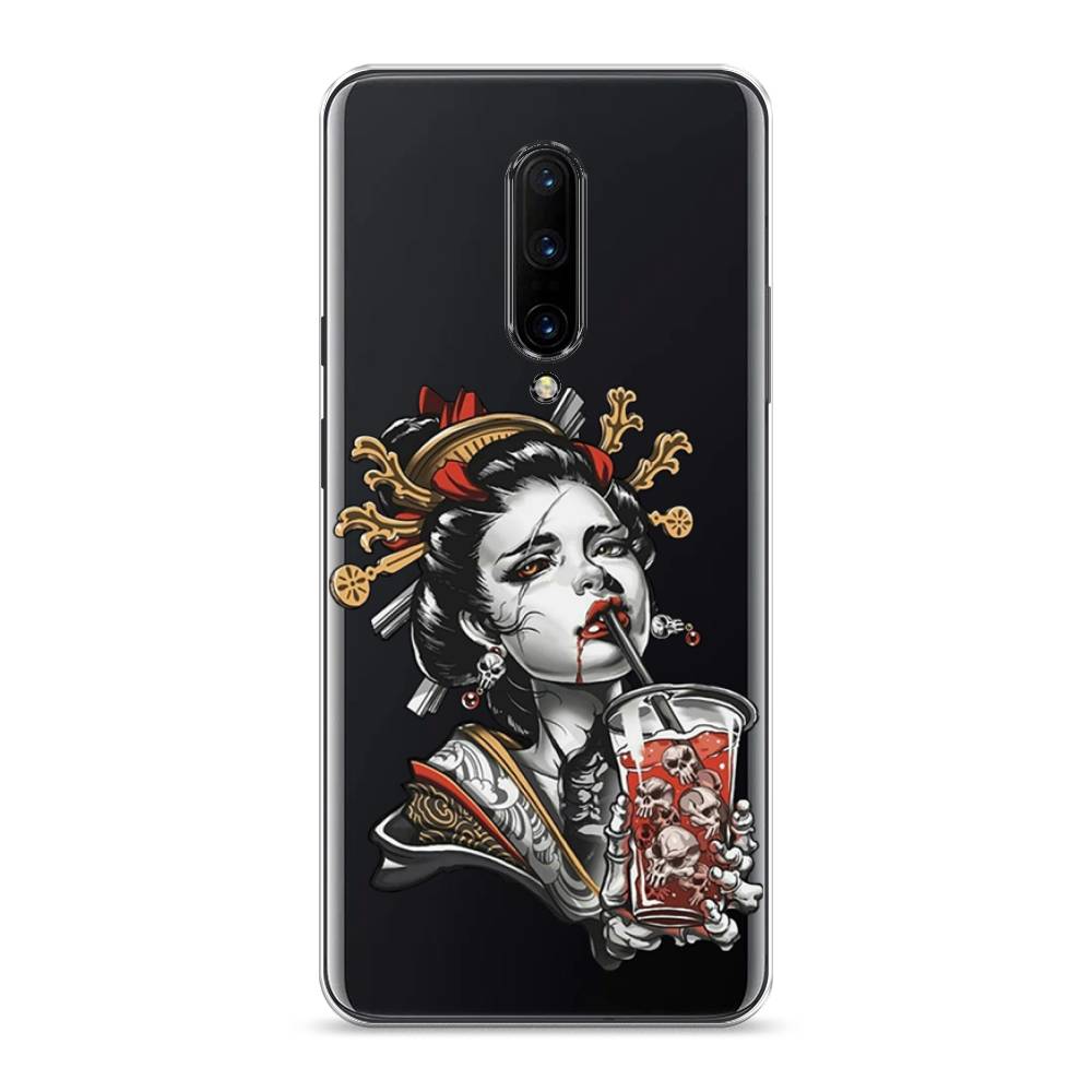 

Чехол на OnePlus 7 Pro "Опасная гейша", Красный;черный;серый, 150850-4