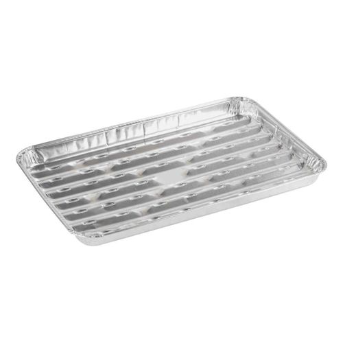 

Форма для гриля прямоугольная алюминиевая 34 x 23,5 x2,5 см, Серебристый