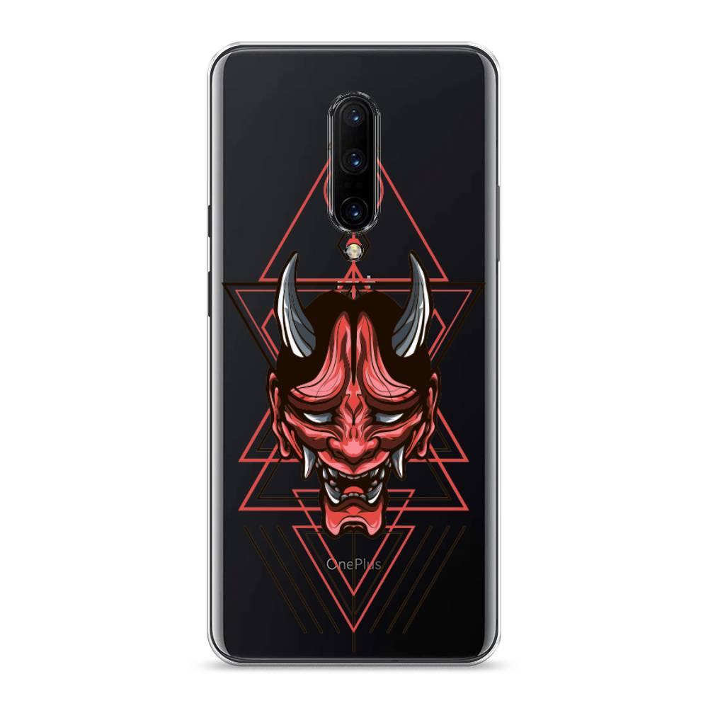 

Чехол на OnePlus 7 Pro "Hanya Oni mask", Серый;красный;черный, 150850-4