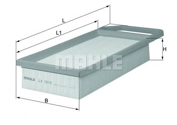 

Воздушный фильтр Mahle/Knecht для Peugeot 407 04-11/Citroen C5 II 04-12 LX1619