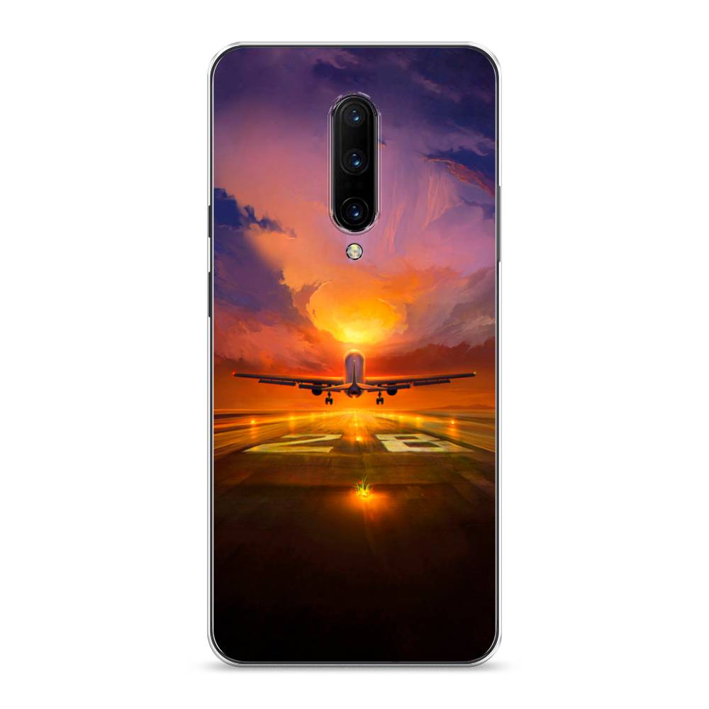 

Чехол на OnePlus 7 Pro "Самолет на посадке", Оранжевый;синий, 150850-6