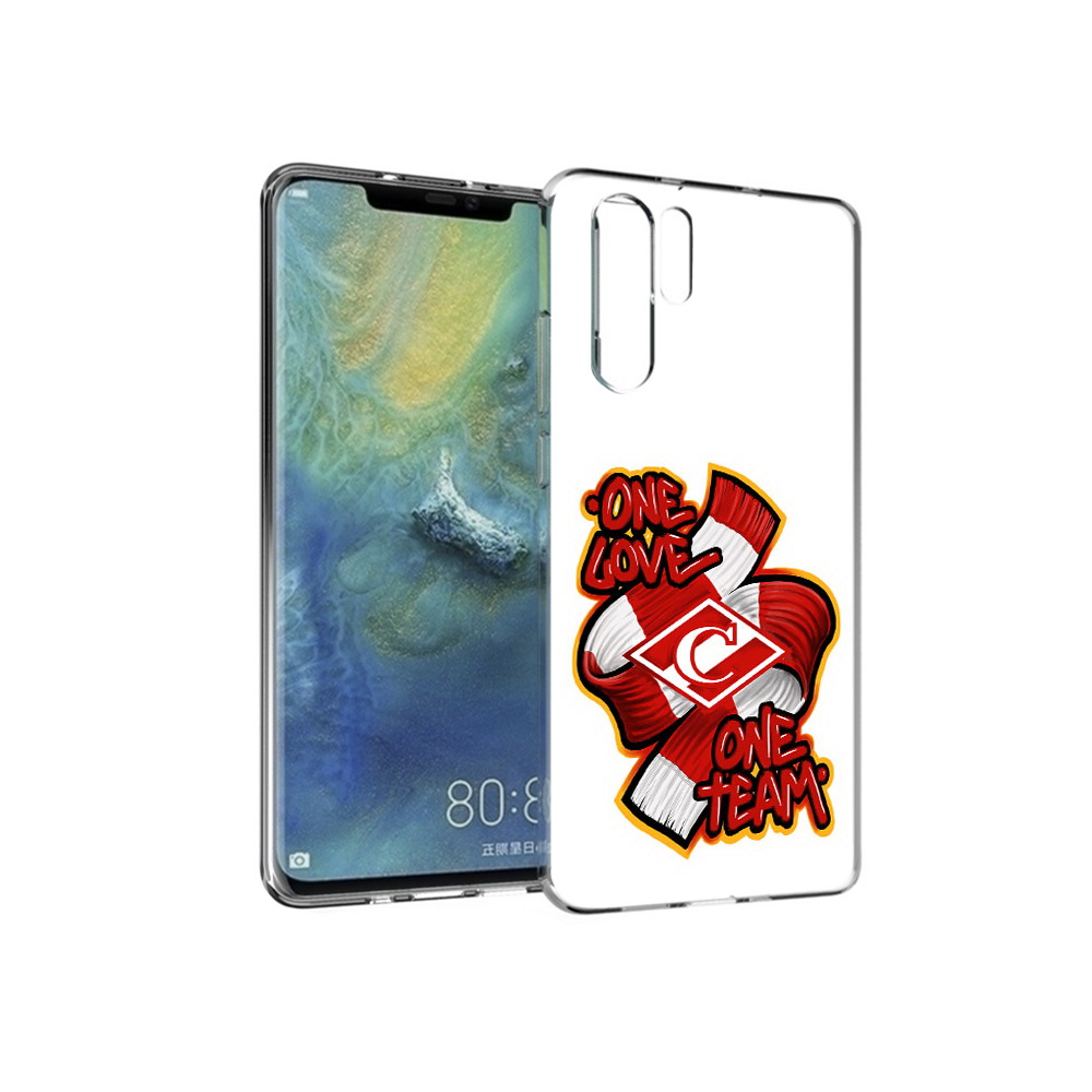 

Чехол MyPads Tocco для Huawei P30 Pro ФК спарак 1 любовь, Прозрачный, Tocco