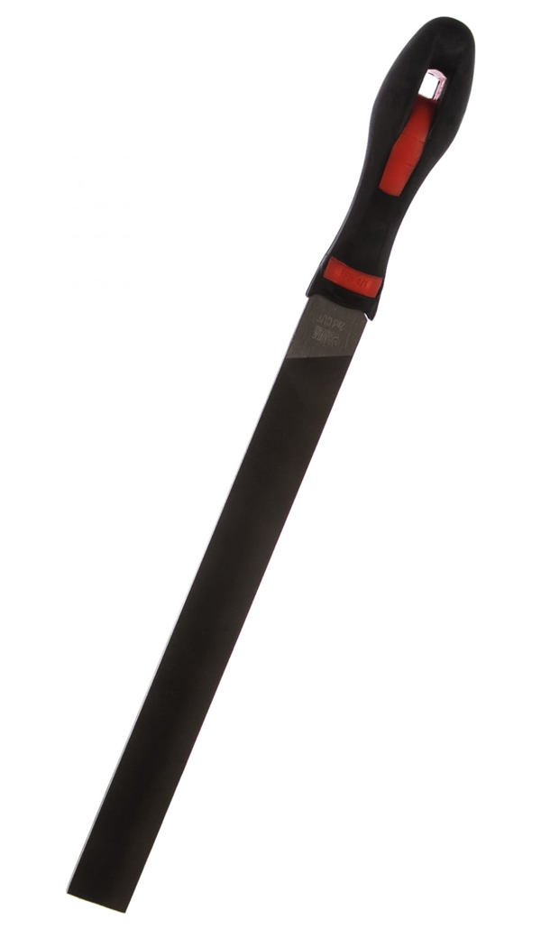 BAUM Напильник плоский, прямой L=250мм, насечка №3 мелкая , по 4м сторонам, с ручкой PVC 3