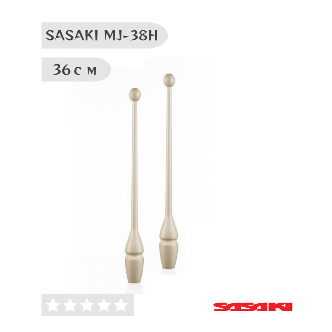 

Булавы SASAKI MJ-38H 36 см юниорские вставные col.W, Белый, Clubs Sasaki Junior