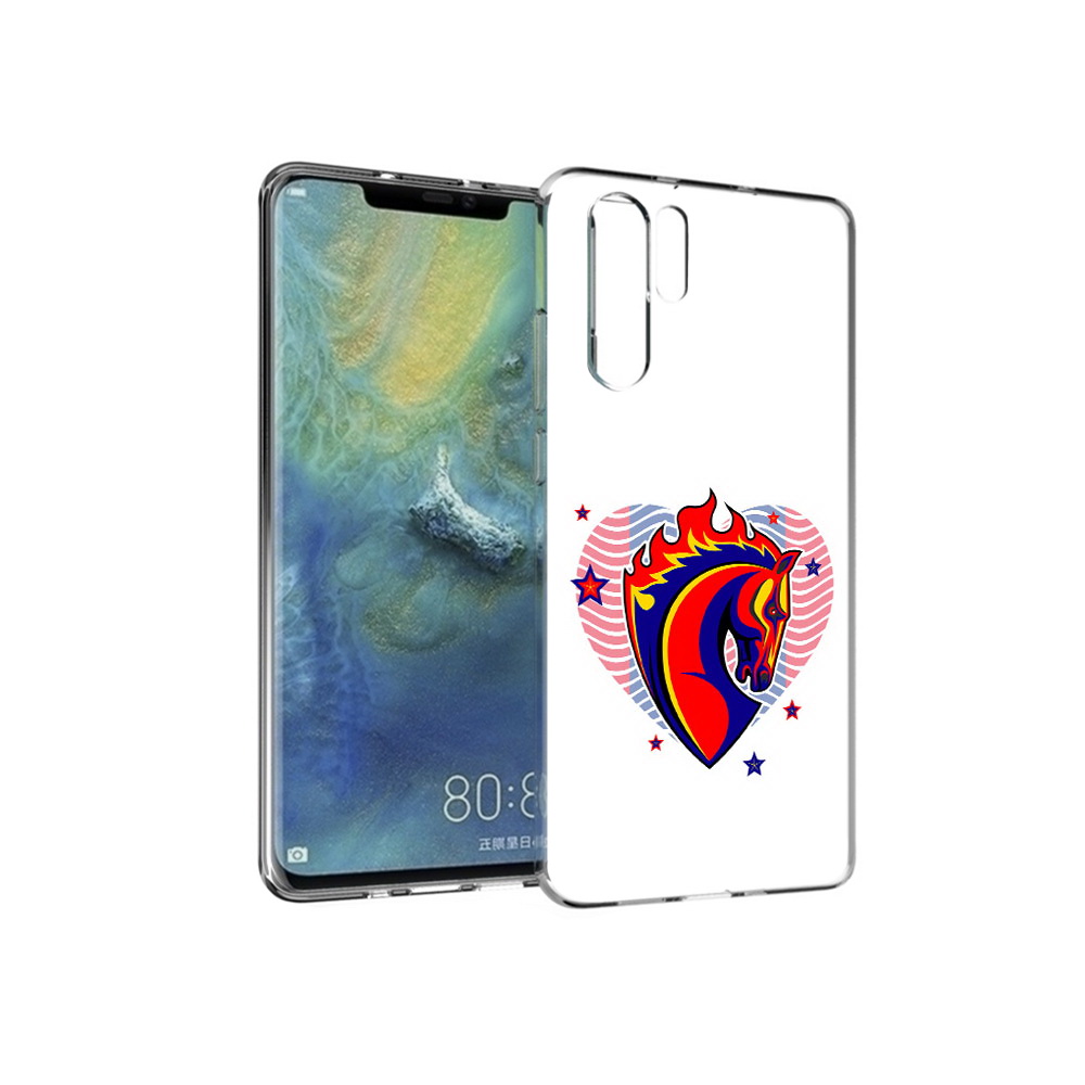 

Чехол MyPads Tocco для Huawei P30 Pro ФК ЦСЛ Лошадь, Прозрачный, Tocco