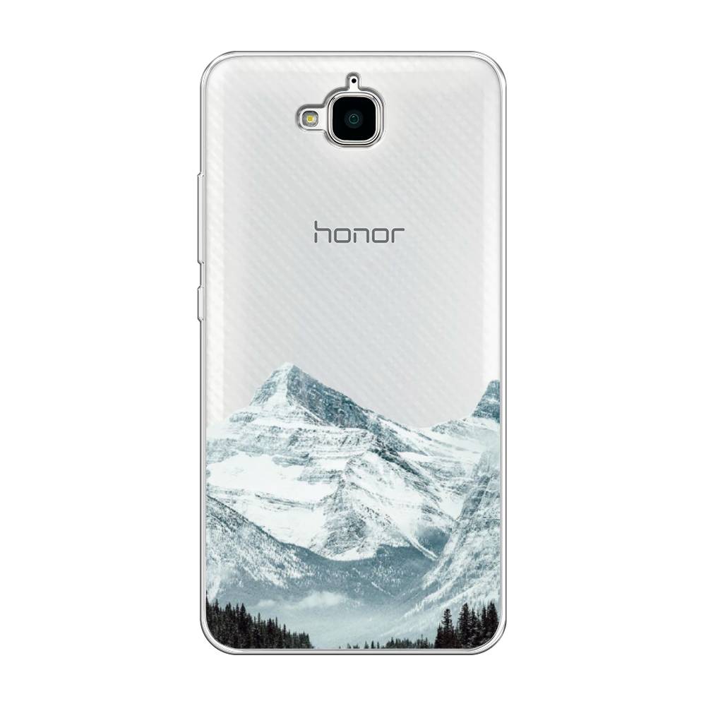 

Чехол на Honor 4C Pro "Горы арт 1", Белый;зеленый, 63250-2