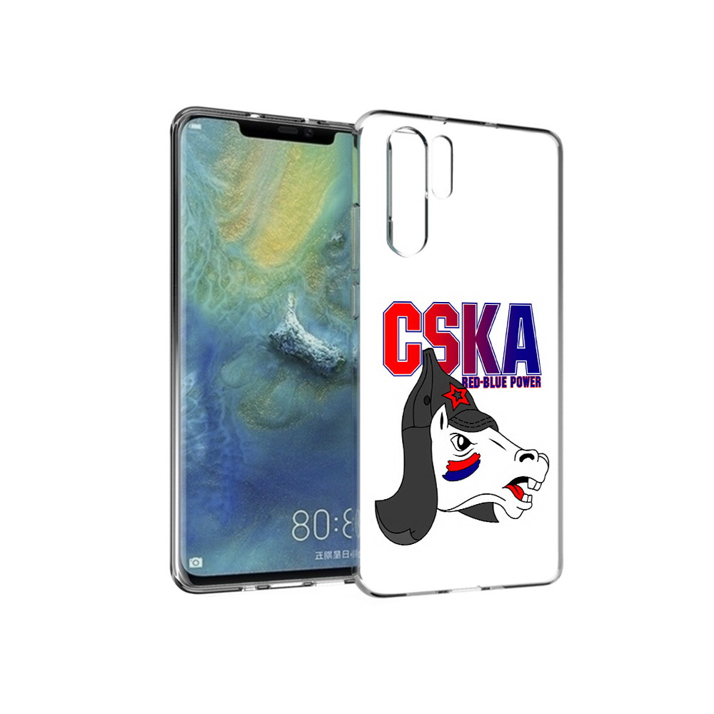 

Чехол MyPads Tocco для Huawei P30 Pro ФК ЦСК лошадка россия, Прозрачный, Tocco