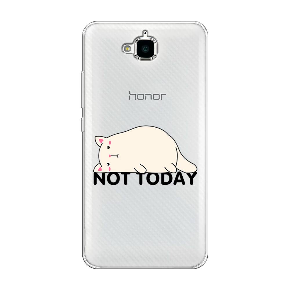 

Чехол на Honor 4C Pro "Cat not today", Белый;розовый;черный, 63250-1