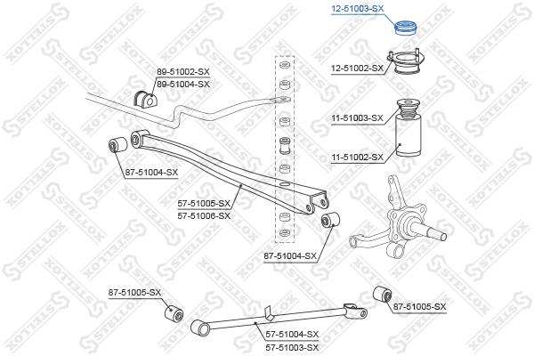 

Опора амортизатора Stellox 1251003SX