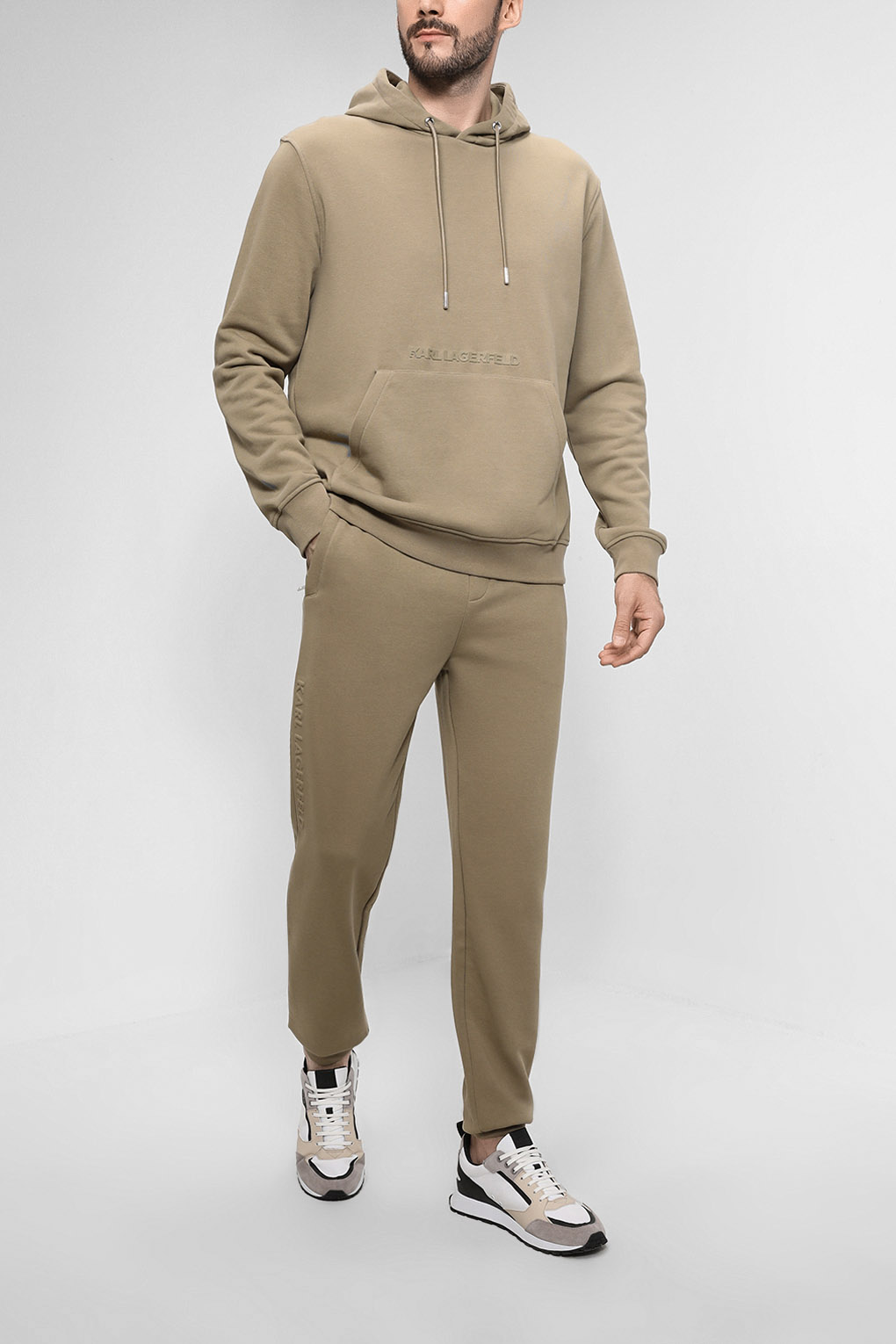 Спортивные брюки мужские Karl Lagerfeld 521900_705054 коричневые 2XL