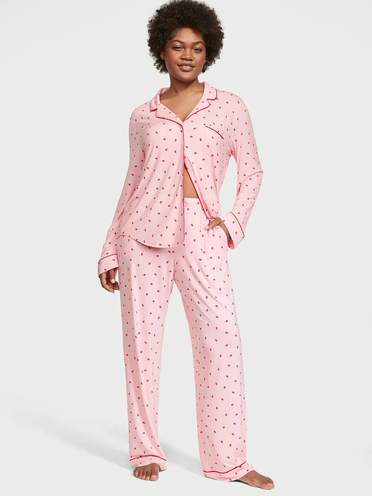 Пижама женская Victorias Secret 11172240 розовая M Regular