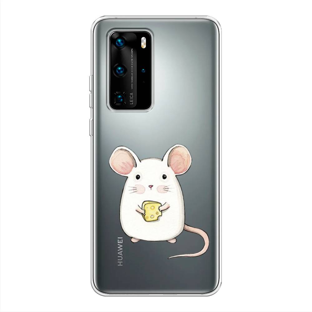 

Чехол Awog на Huawei P40 Pro "Мышка", Белый;розовый;прозрачный, 610950-1