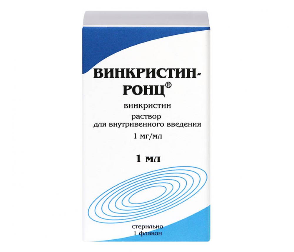 

Винкристин-РОНЦ раствор для в/в введ 1 мг/мл 1 мл флакон 1 шт.