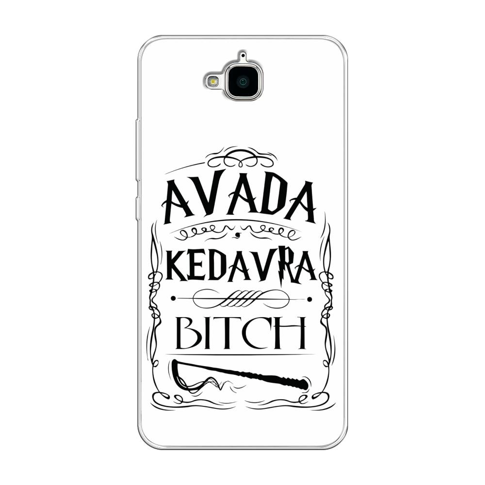 

Чехол на Honor 4C Pro "Avada kedavra bitch", Белый;серый;черный, 63250-6