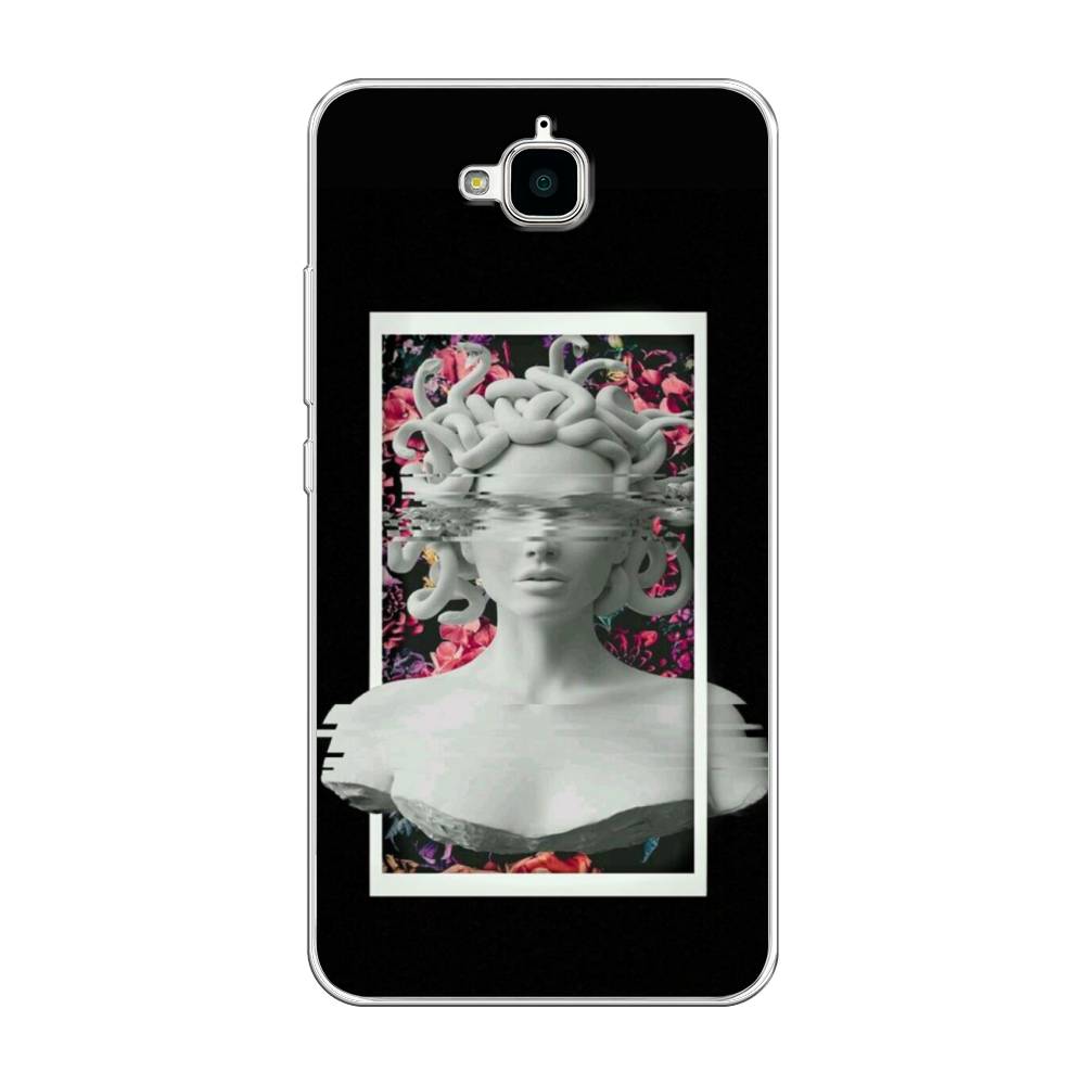 

Чехол на Honor 4C Pro "Web Punk Медуза Горгона", Черный;серый, 63250-6