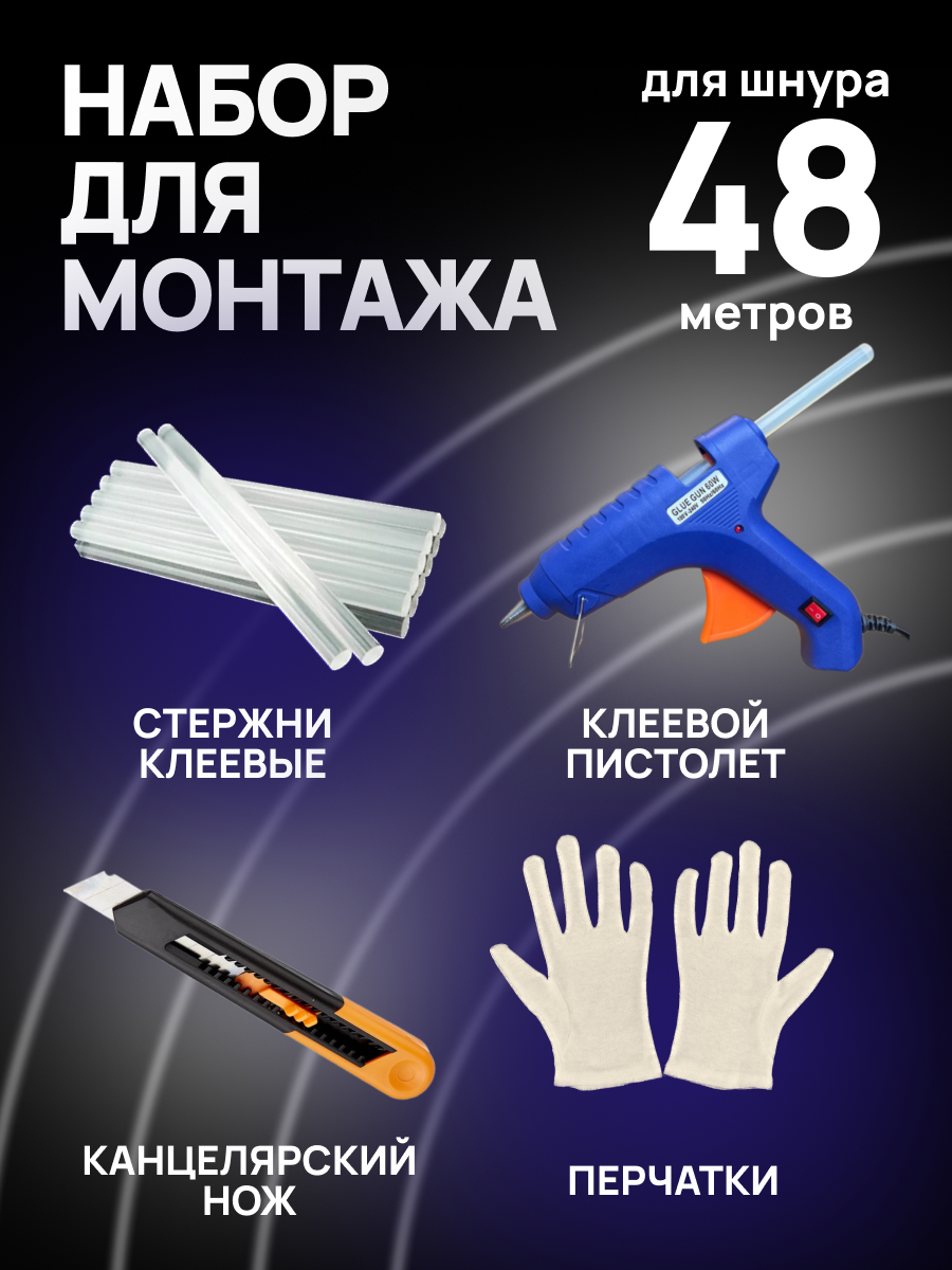 Термопистолет в наборе idealtex НМ-48 950₽