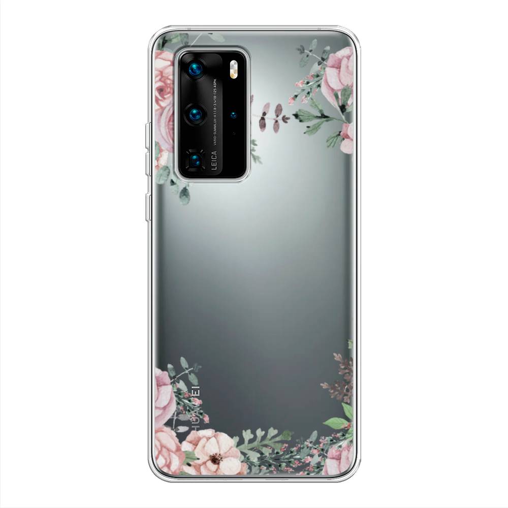 

Чехол Awog на Huawei P40 Pro "Нежные розы акварель", Прозрачный;розовый;зеленый, 610950-8