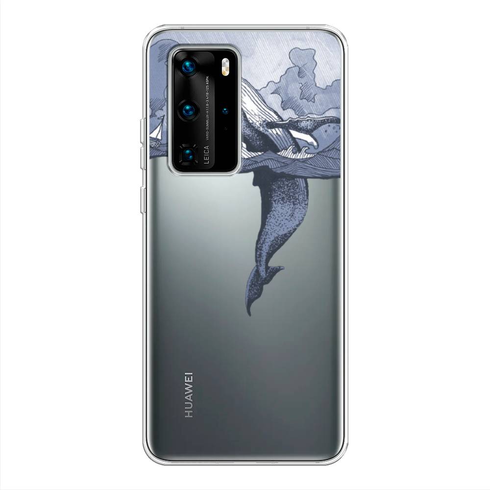 

Чехол Awog на Huawei P40 Pro "Два измерения", Голубой;черный;прозрачный, 610950-7