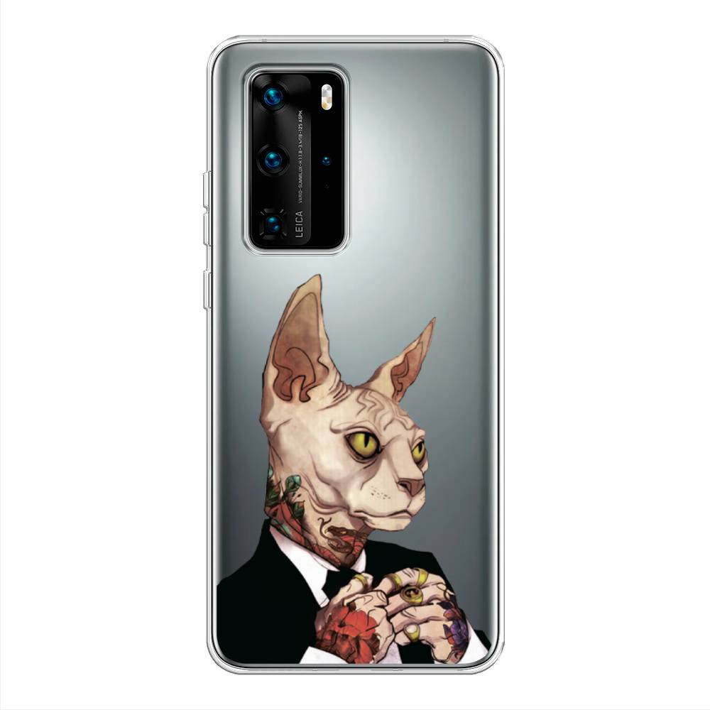 фото Чехол awog "татуированный сфинкс" для huawei p40 pro