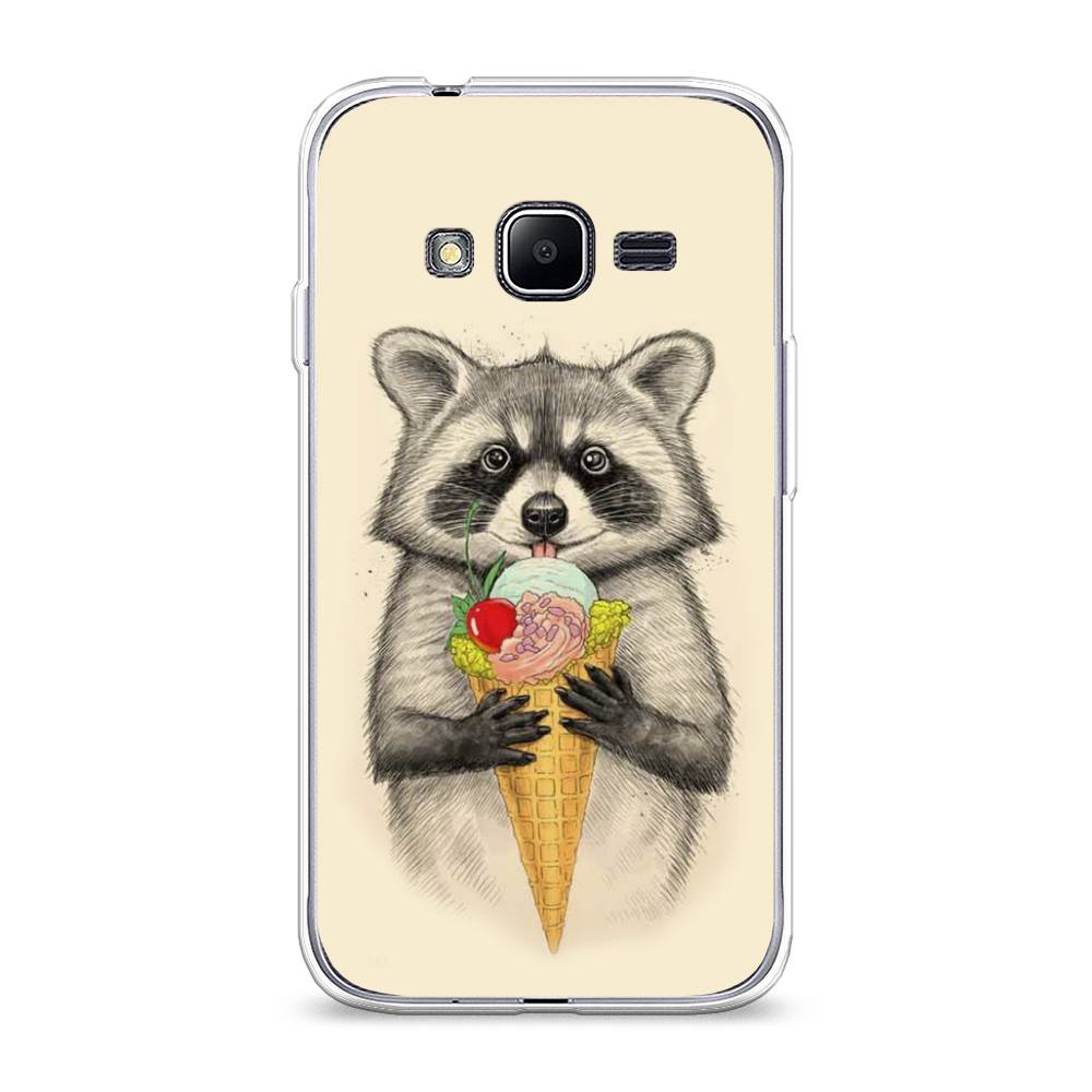 

Чехол Awog "Енот с мороженым" для Samsung Galaxy J1 mini Prime (2016), 25150-10