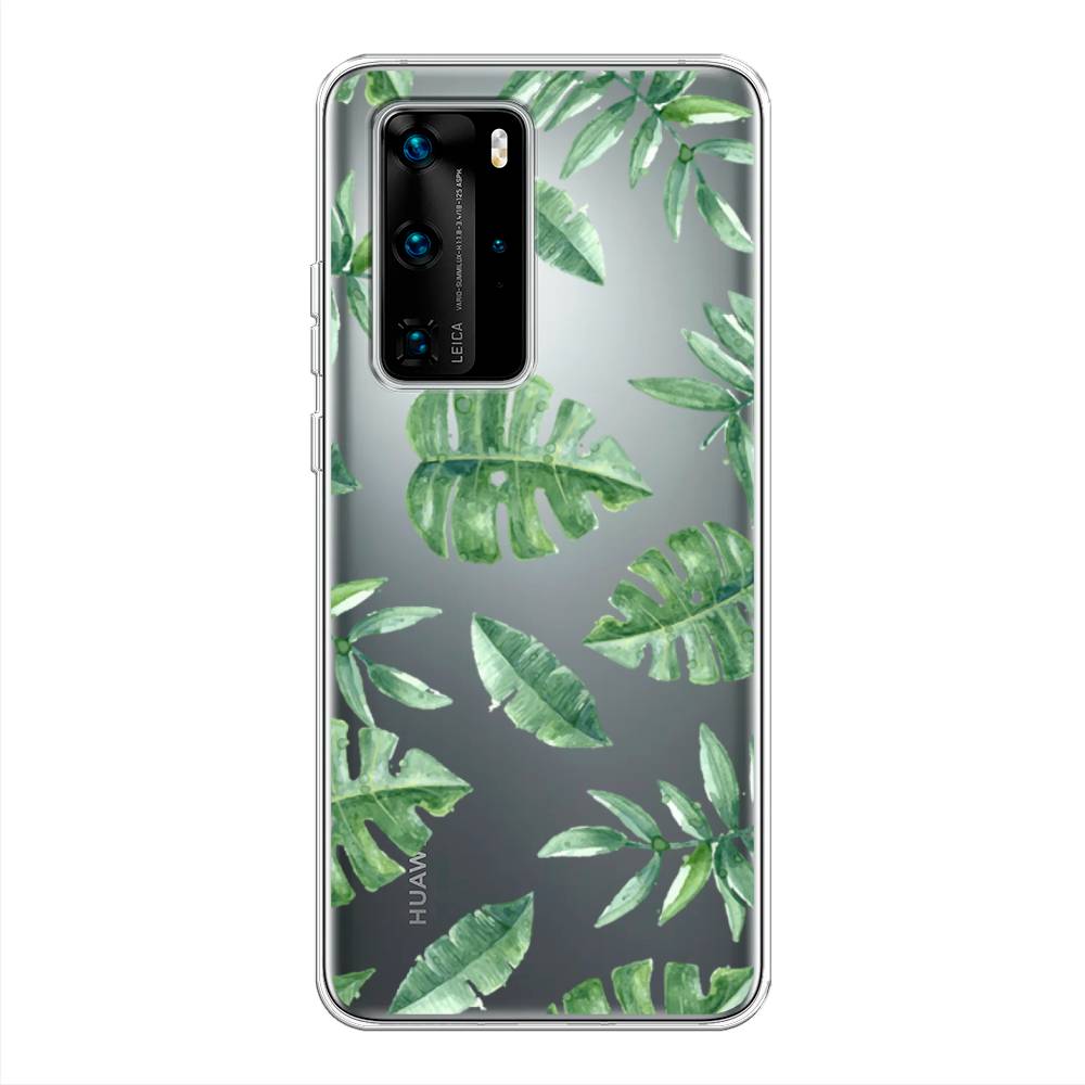 

Чехол Awog на Huawei P40 Pro "Нарисованные пальмовые листья", Зеленый, 610950-4