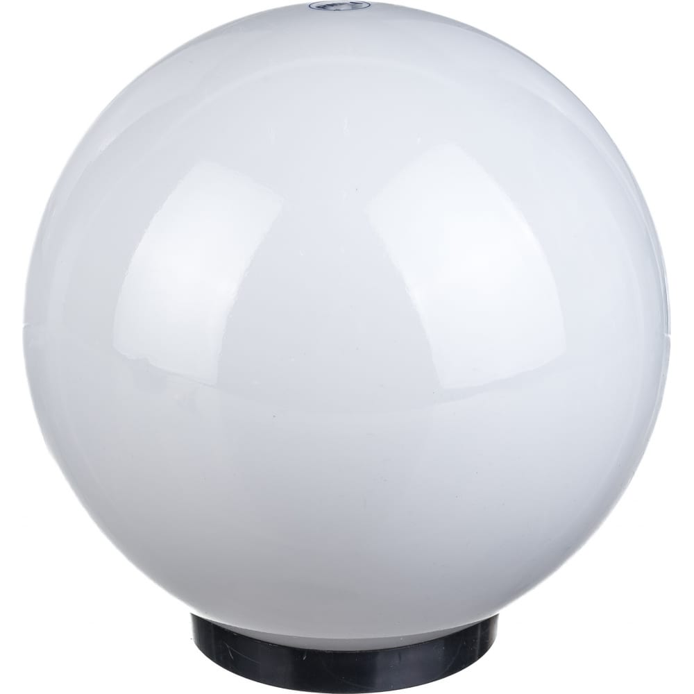 фото Садово-парковый светильник эра нту 0260251, шар, белый, призма, d=250 mm б0048044