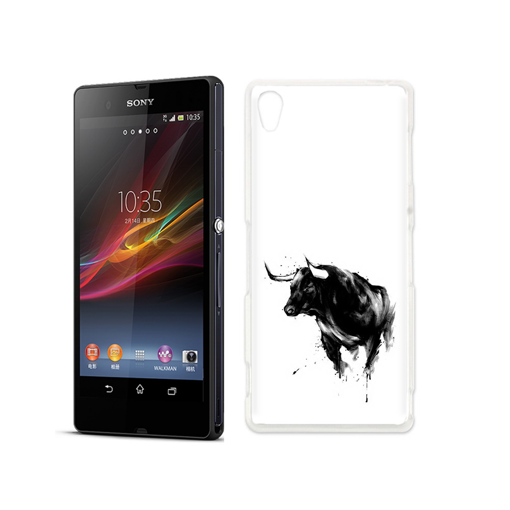 

Чехол MyPads Tocco для Sony Xperia Z бык, Прозрачный, Tocco