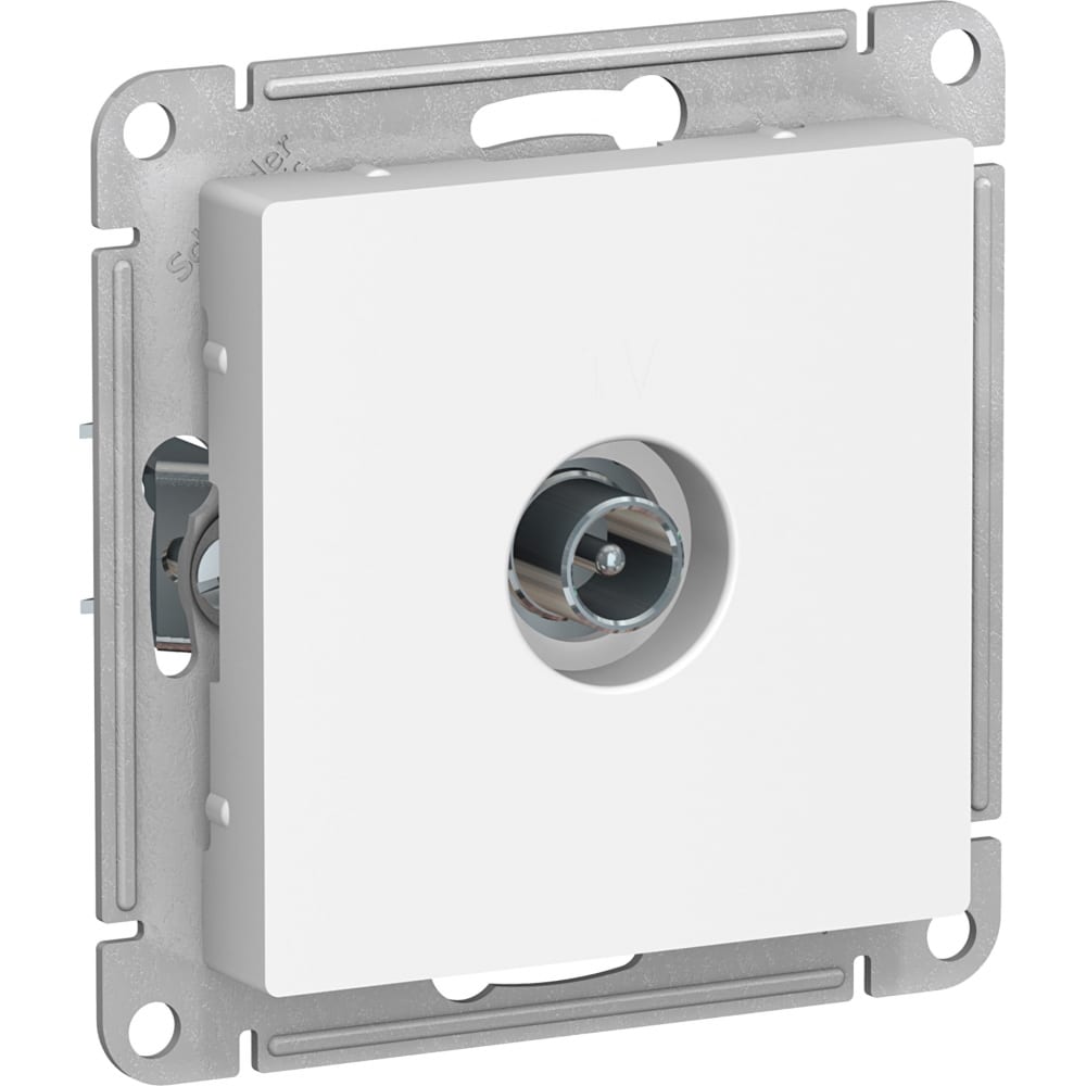 

Механизм розетки TV Schneider Electric ATLAS DESIGN проходной 4DB белый ATN000192