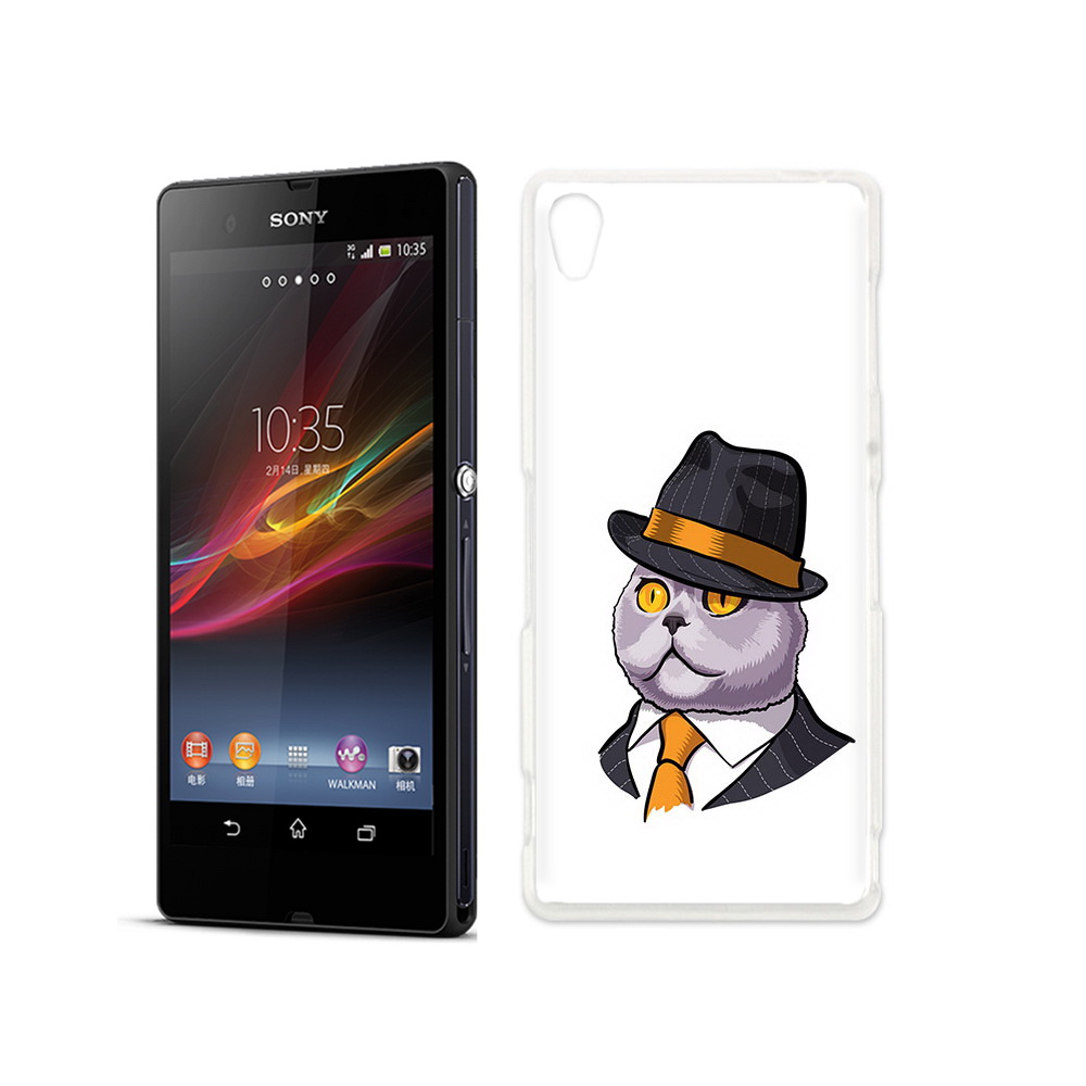 

Чехол MyPads Tocco для Sony Xperia Z британец, Прозрачный, Tocco