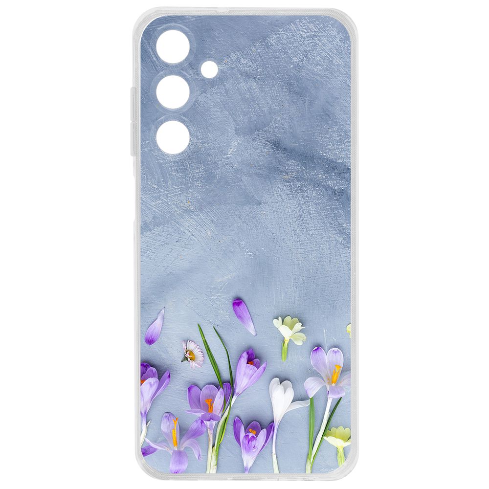

Чехол-накладка Krutoff Clear Case Цветочное настроение для Samsung Galaxy A25 5G (A256), Прозрачный