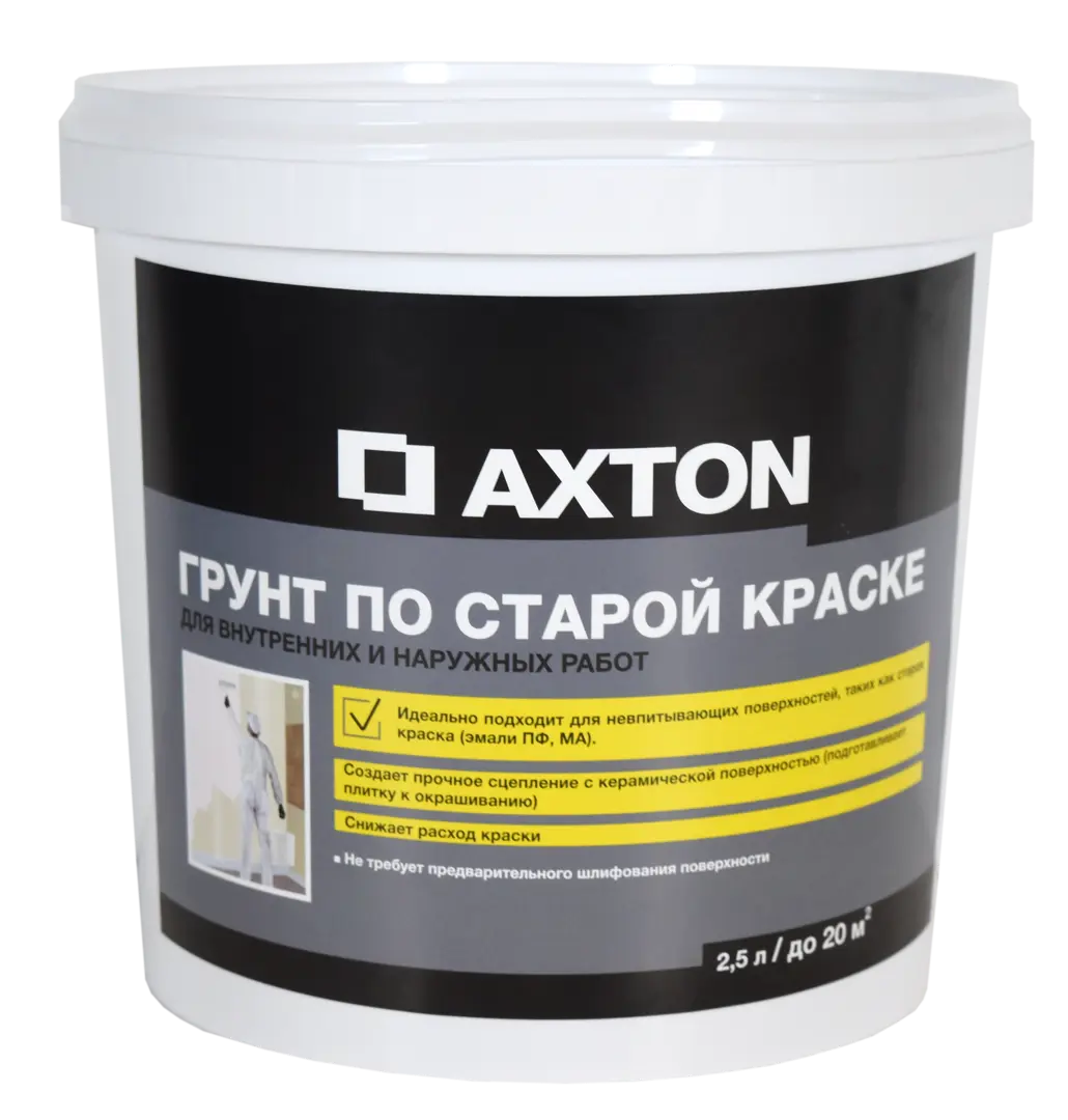 фото Грунтовка по старой краске axton 2.5 л