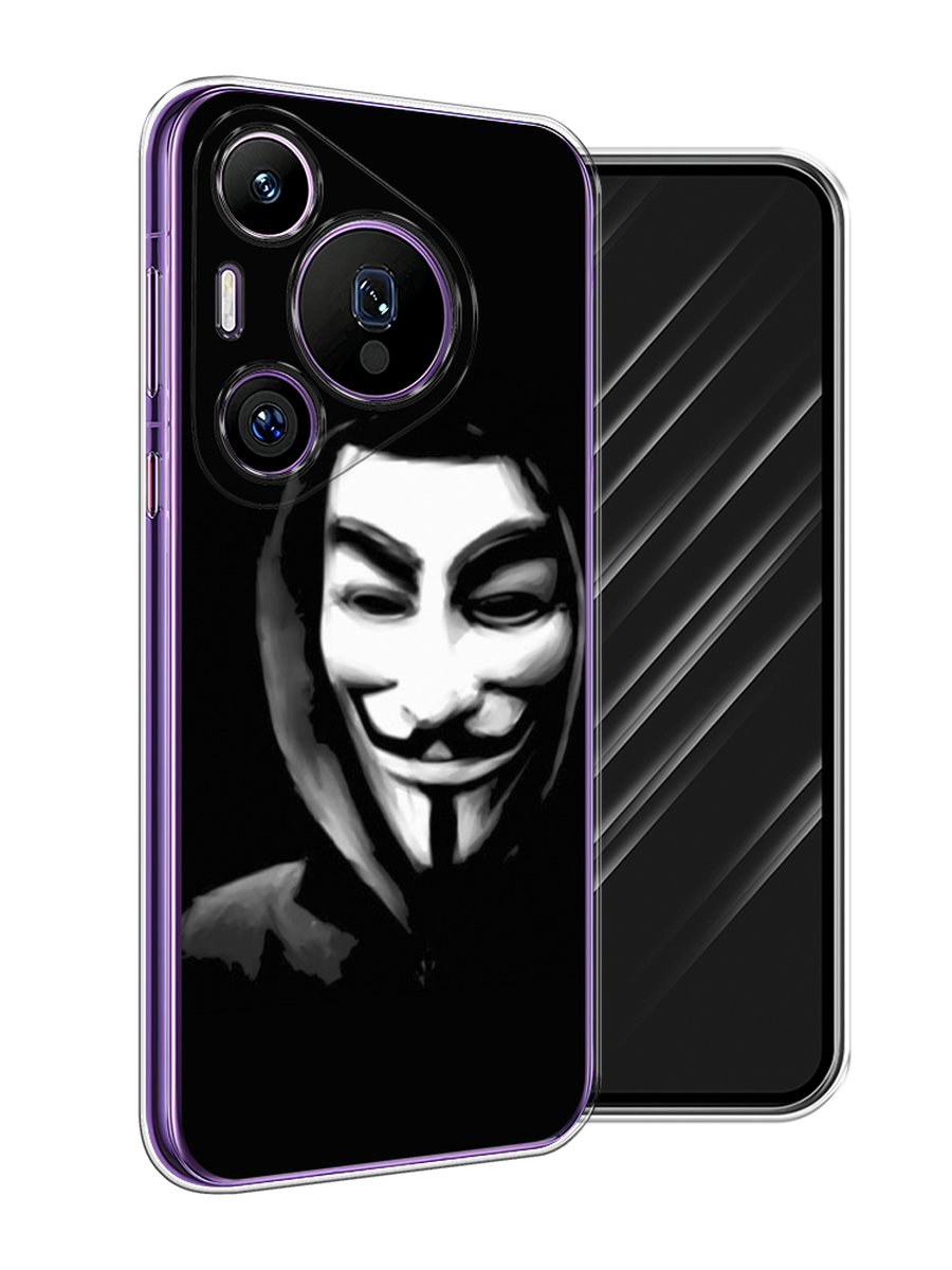 

Чехол Awog на Huawei Pura 70 Pro/70 Pro Plus "Анонимус", Черный;серый;белый, 6124450-1