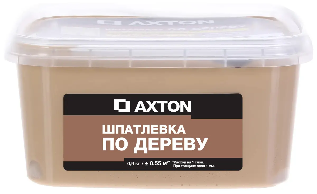 Шпатлёвка Axton для дерева 0.9 кг дуб натуральный шампунь для всех типов волос synergetic экстрамягкий для ежедневного ухода 2в1 натуральный бессульфатный 750 мл